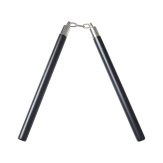 Competition Wooden Speed Nunchucks Chain 11" - Black