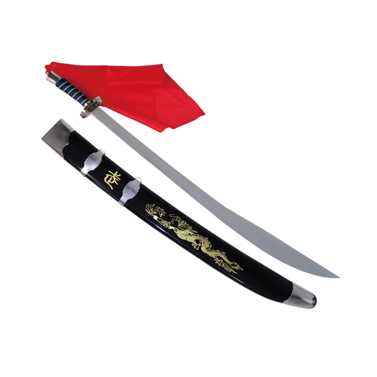 Chinese Wushu Broadsword With Scabbard - 38\"