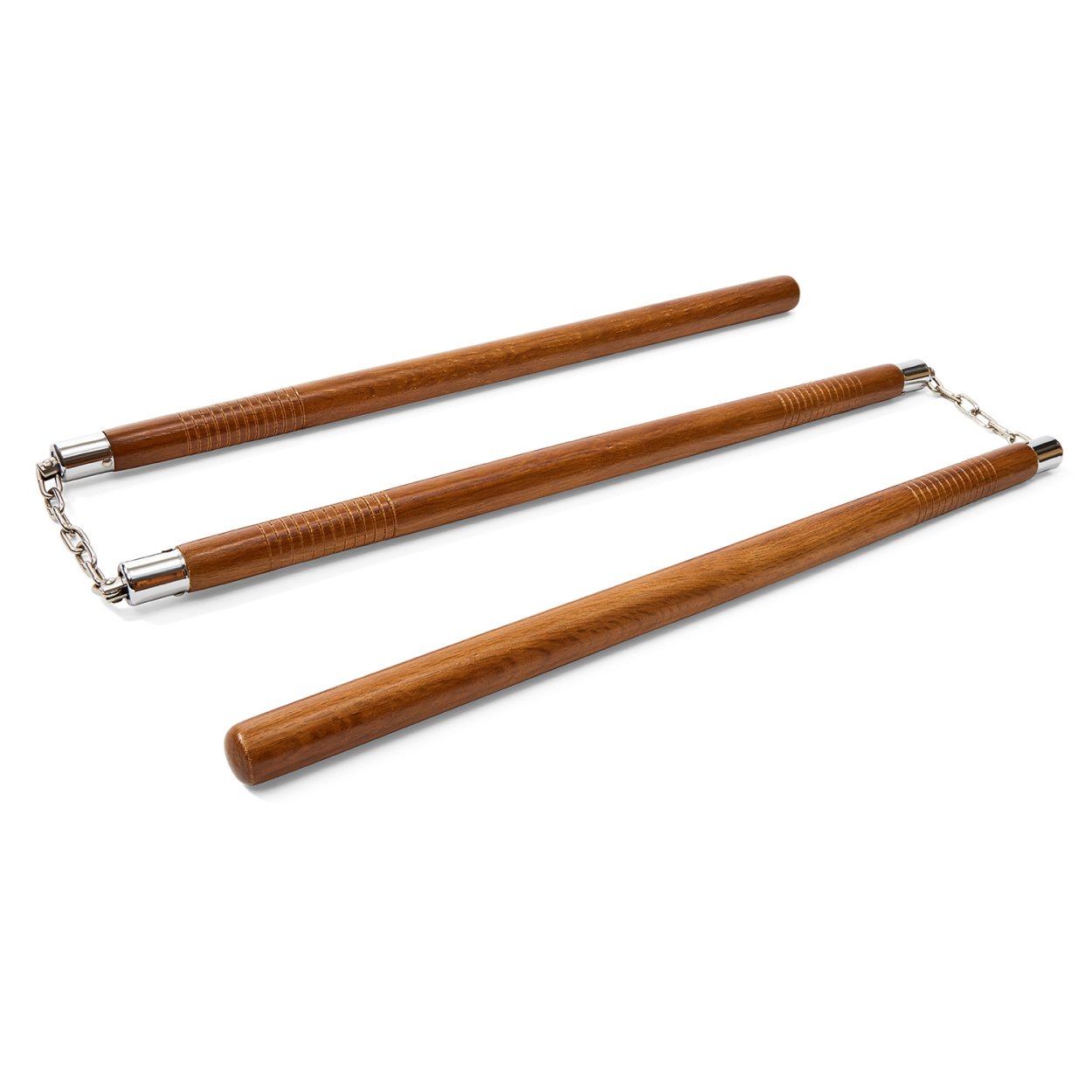Three Sectional Staff - Red Oak - With Grooves