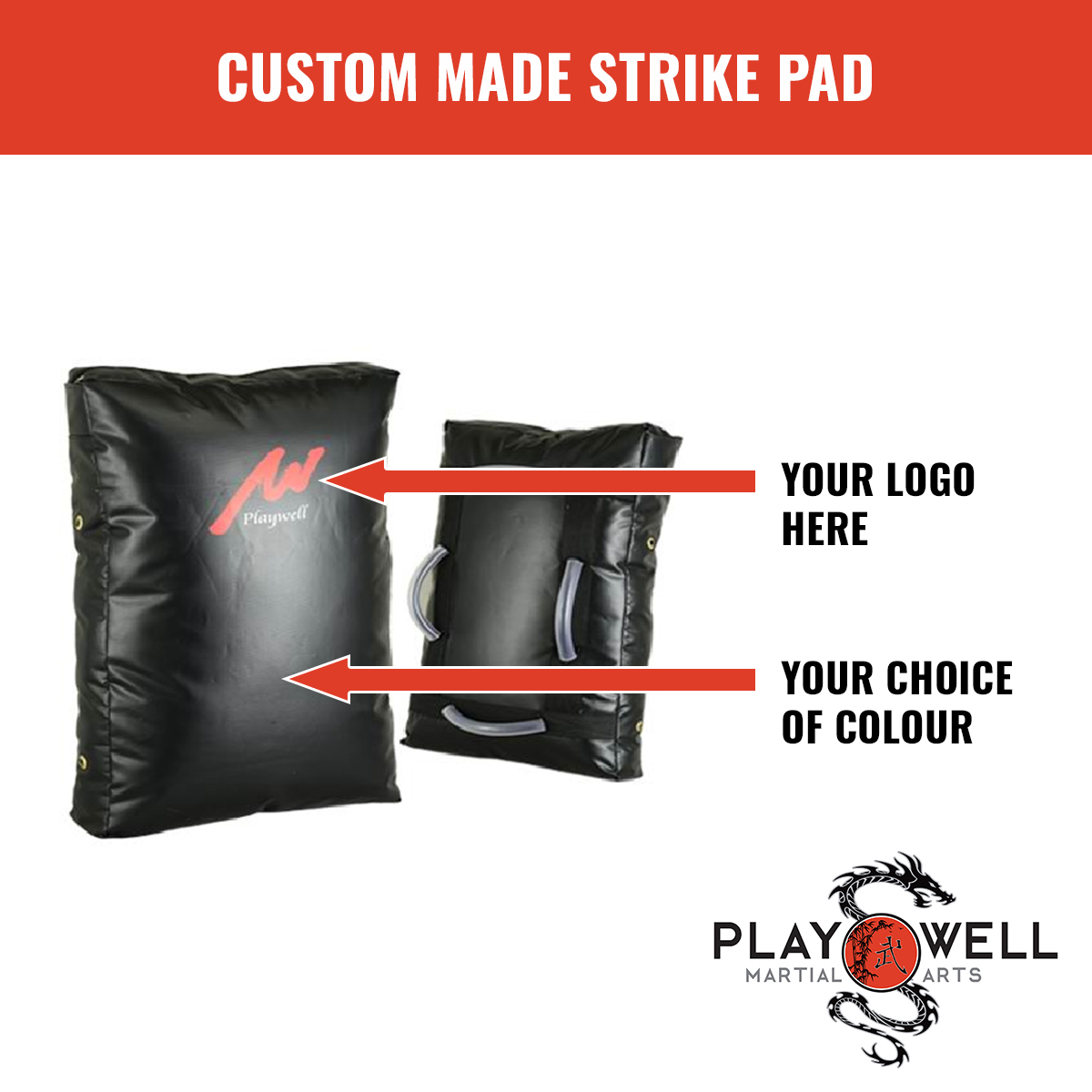 Custom Made Martial Loose Filled Shield - Your Logo