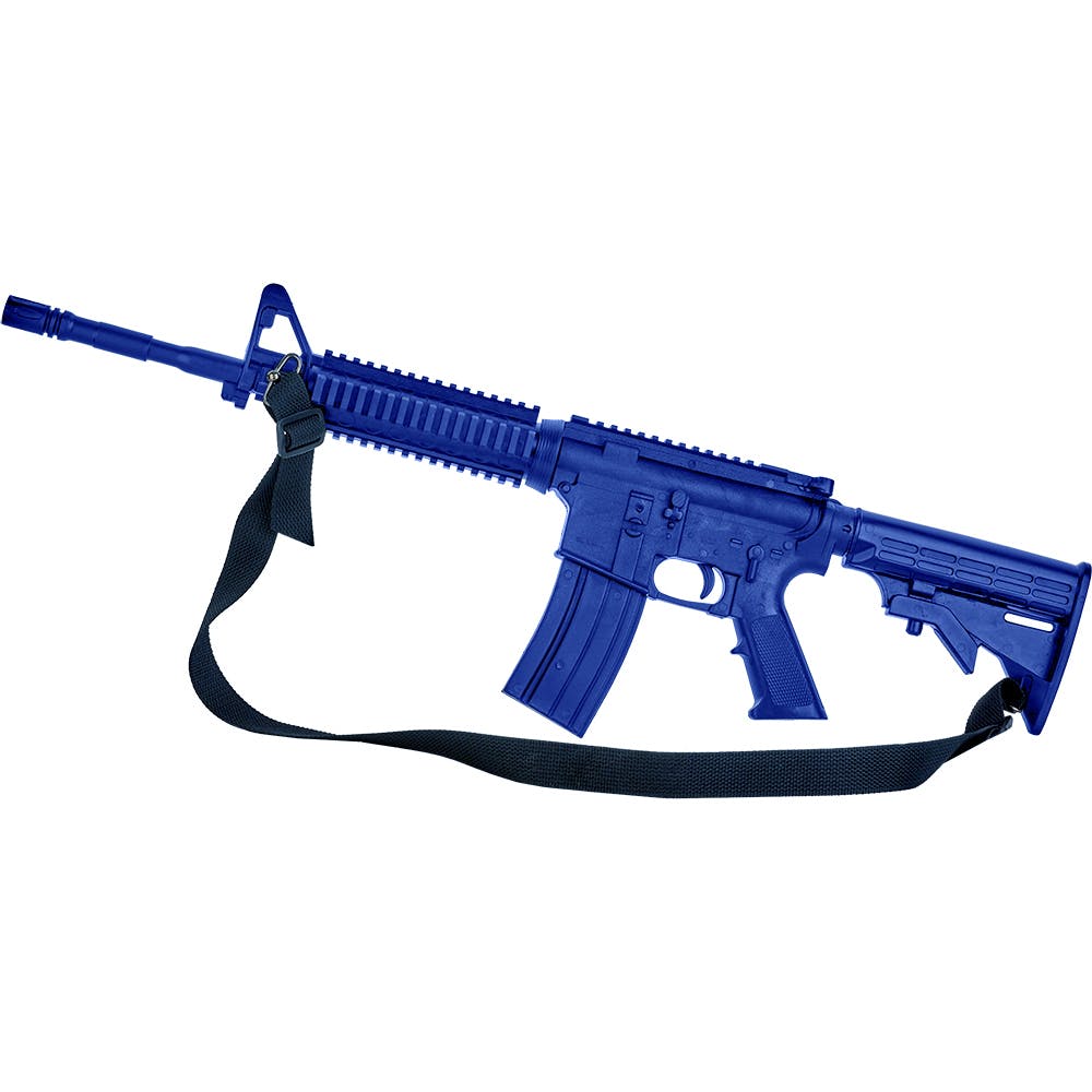 Realistic TP Rubber M4 Rifle Training Gun ( E401 ) 30\" - Blue