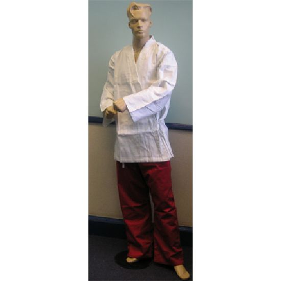 Karate Uniform: White Jacket Red Trousers: Children\'s